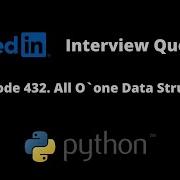 Leetcode 432 All O One Data Structure Python Solution LinkedIn Interview Question