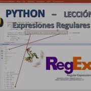 PYTHON Lección 13 EXPRESIONES REGULARES