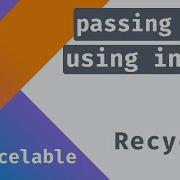 Passing Data Using Parcelable