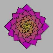 Simple Python Turtle Graphic And Code Overlapping Squares