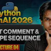 Print комментарии и Escape последовательности Python для Gen AI Лекция 4