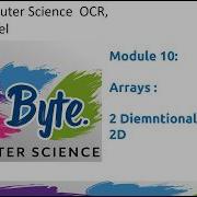 GCSE Computer Science Programming 2D Arrays In Pseudocode OCR J277 AQA 8525