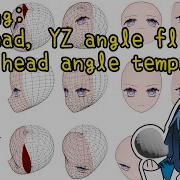 Live2D 3D头 大角度YZ角互换 九轴模板 360 Degree Head YZ Angle Flip And Wide Head Angle Template