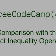 Comparison With The Strict Inequality Operator