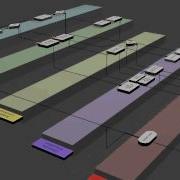 3D Process Flow SwimLanes Animation