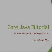 7 Core Java Bitwise Operator And Static Import With Live Coding Bangla Tutorial