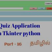 Edit Questions In Quiz Application In Tkinter Python In Tamil Quiz Application In Tkinter