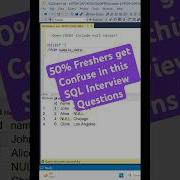 SQL Interview Questions Excel Sql Python Sqlrpgle Coding Sqlfordataengineer Viral