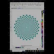 Beautiful Circular Star Pattern Design In Coreldraw