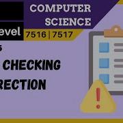 86 AQA A Level 7516 7517 SLR12 4 5 5 Error Checking And Correction