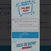 Java Shorts Guess The Output 05 Shorts Java