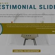 Creative Testimonial Slider On Owl Carousel In Using HTML CSS
