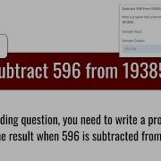 Python Programming Tutorial Subtracting Two Numbers 193856 596 Python Code Pythoncoding