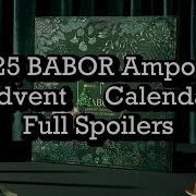 2025 BABOR Ampoule Advent Calendar Full Spoilers Unwrap The Magic Of Radiant Skin BeautyAmaB