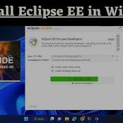 Установка Eclipse EE в Windows 11 Eclipse Enterprise Edition 2023 Первый проект