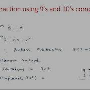 Excess 3 Code Subtraction 9 S And 10 S Complement STLD Lec 18