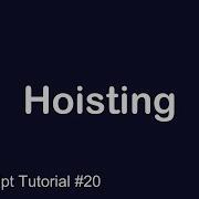 JavaScript Tutorial 20 Variable Function Hoisting In JavaScript