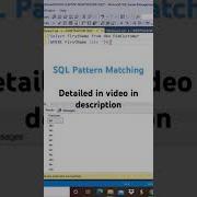 SQL Tricks Pattern Matching Like Wildcards