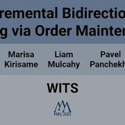 WITS 25 Incremental Bidirectional Typing Via Order Maintenance