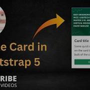 37 How To Create A Responsive Card In Bootstrap 5 Step By Step Tutorial For Beginners