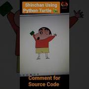 How To Draw Shinchan Using Python Shorts Python