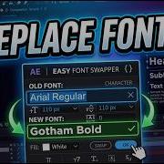 Replace Fonts After Effects Automatically