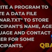 QBASIC File Handling How To Create A Sequential Data File In Qbasic