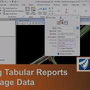 Tips For Drainage Annotation Drawing Production 07 Creating Tabular Reports Of Drainage Data
