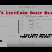 Finding Lucky Integers In An Array Leetcode Q No 1394