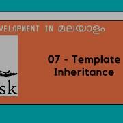 7 Template Inheritance Web Development In Malayalam With Python Flask