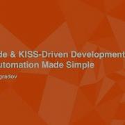 Selenide KISS Driven Development UI Test Automation Made Simple Alexei Vinogradov Consultant