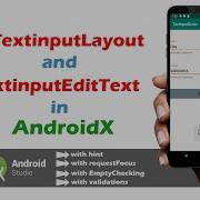 Textinputlayout In Androidx TextinputEdittext Android Studio Android App Development Tutorial