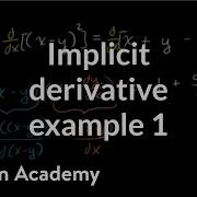 Worked Example Implicit Differentiation Advanced Derivatives AP Calculus AB Khan Academy