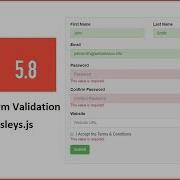 Laravel 5 8 проверка форм на стороне клиента с использованием Parsleys Js