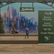 Zootopia DVD Menu