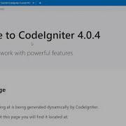 Part 2 CodeIgniter Folder Structure Environment