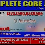 Core Java Java Lang Package String Interviwe Questions Part 5