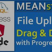 Angular 9 Drag And Drop File Upload With Progress Bar Using Node Js API