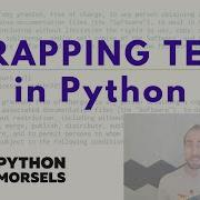 Перенос текстового вывода в Python