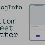 Bottom Sheet Created In Flutter