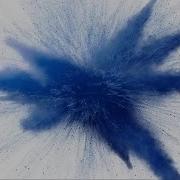 Blue Powder Explosion Stock Motion Graphics
