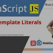 JavaScript ES6 Template Literals