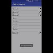 Android Expandable ListView Demo