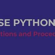 GCSE Computer Science Python 8 Functions And Procedures