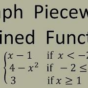 Graph A Piecewise Defined Function That Has 3 Sections