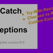 Try Catch Block Exceptions Complete Java Course For Beginners 12