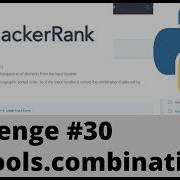 Hackerrank Python Challenge 30 Itertools Combinations