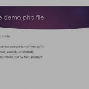 Python File Run From Php File