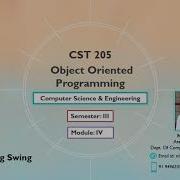 KTU CS205 Object Oriented Programming Using Java