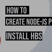 How To Create Node Js Project In Vs Code Install And Setup Express Handlebars Engine Node Js Npm